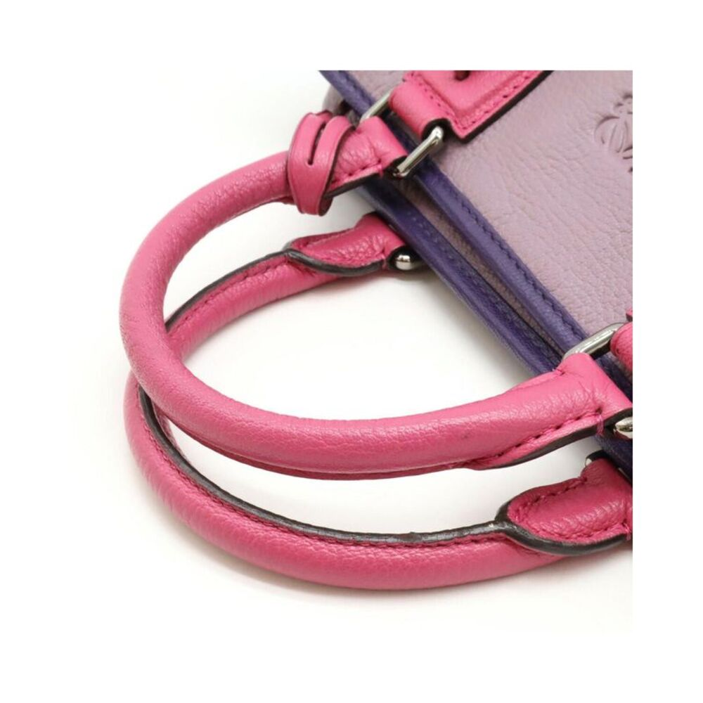Pre Loved Loewe Vintage Loewe Leather Amazona 28 Handbag Women Violet | Purple - Picture 4 of 6